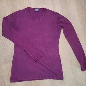 Cherokee Workwear LS Underscrub Top - Wine, Size S